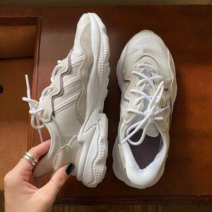 Adidas Originals Ozweego sneakers in off white